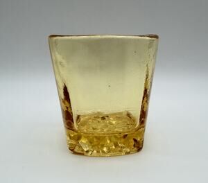 Fire and Light CITRUS On The Rocks Drinking Tumbler 3.5” Recycled Glass Barware